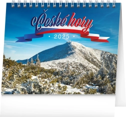 notique calendar de birou munții cehi 2025, 16,5 × 13 cm