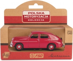 Model metalic de mașină Warszawa M20 – sedan clasic vișiniu