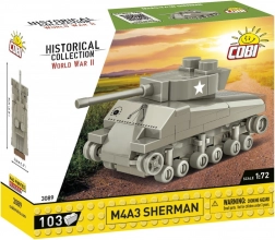 Set de construcție COBI Historical Collection M4A3 Sherman 1:72
