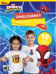 Carte de colorat cu abțibilduri termotransfer (de călcat) Spidey