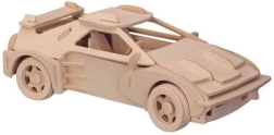Puzzle 3D din lemn mașină sport Ferrari – model mare