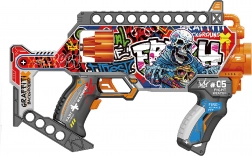 Pistol-mitralieră cu gloanțe din spumă tip revolver 35 cm