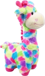Girafă de pluș colorată 32 cm