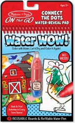 Carte de colorat cu apă Water WOW! Colorare după numere