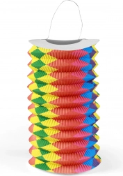Lampion de hârtie curcubeu 15 cm