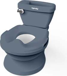 Toaletă pentru copii Ingenuity cu sunet My Size PRO 2 în 1, gri