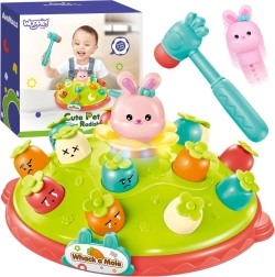 Woopie joc interactiv lovește cârtița – distracție educativă cu ciocănel și morcovișori