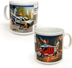 Cană din porțelan BRUDER cu motive de jucării