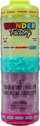 Pastă modelatoare și nisip WONDER FACTORY Never Dry – lime și roz