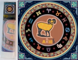 NORIMPEX pictură cu diamante 7D Zodia Berbec 30x30 cm