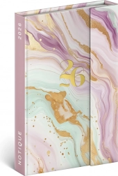 Agenda săptămânală Notique Magnetică Marmură Roz 2026