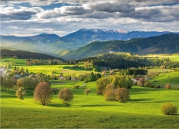 Puzzle Primăvara deasupra Povrazník 3000 piese