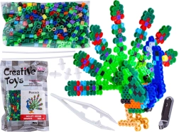 Mărgele de călcat 3D – păun în plic