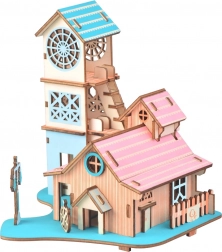 Woodcraft Puzzle 3D din lemn Vila lângă râu