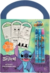 Caiet creativ de colorat DISNEY STITCH cu creioane cerate și activități