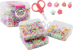 Set de mărgele pentru pandantive de bijuterii în cutie DIY din fibre 1620 buc