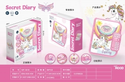 Jurnal secret unicorn cu încuietoare și înregistrare