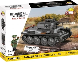 Set de construcție tanc Panzer 38(t) / LT vz. 38 2 în 1 – 690 piese