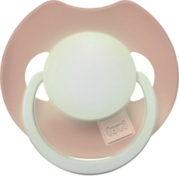 Suzetă din silicon cu lumină LOVI Prime 0–6 luni, Blush