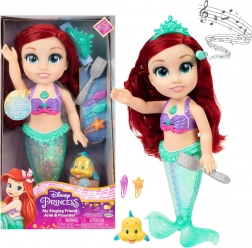 Disney Princess ARIEL cântătoare – mica sirenă cu accesorii 35 cm