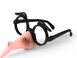 nas de vrăjitoare cu ochelari