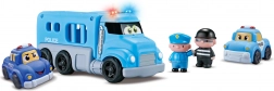 Mașini de poliție cu efecte - set de 4 buc