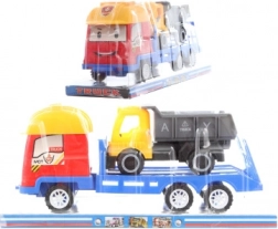 Camion de plastic basculant cu mecanism inerțial