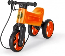 Trotinetă de împins Funny Wheels Rider SuperSport 2‑în‑1 cu curea – Portocaliu