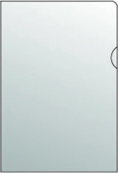 Mapă transparentă pentru documente A4, tip L, PVC, 180 microni