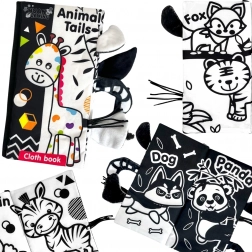 woopie baby carte textilă senzorială în contrast pentru bebeluși