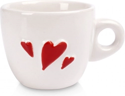 Ceașcă de espresso din ceramică Inimă 80 ml