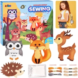 Set creativ pentru realizarea animalelor de pădure din fetru