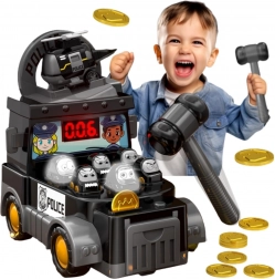 Woopie joc de îndemânare Lovește cârtița – mașină de poliție cu accesorii