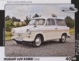 Puzzle Retro auto Trabant 600 Kombi 40 piese