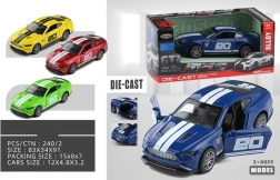 Mașină Metalică cu Retragere cu Dungi