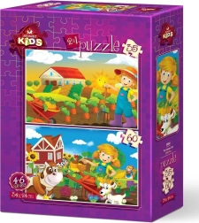 Puzzle Fermieră 35 + 60 piese