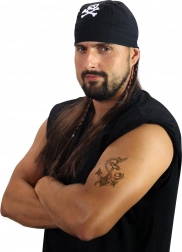 perucă de pirat cu batic