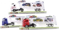 Camion cu mașini de curse, 3 culori