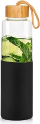 Sticlă de apă din sticlă cu husă din silicon 600 ml