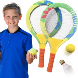 Woopie rachete de plajă pentru badminton – set pentru copii