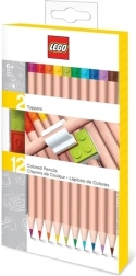 Creioane colorate Lego 12 culori cu clemă