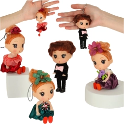 Set de păpuși pentru căsuță – 3 fete și 1 băiat, 12 cm