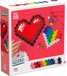 Puzzle Plus-Plus după numere - inimă 250 buc