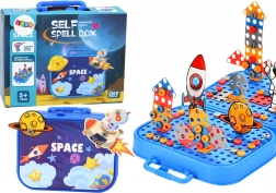Set de construcție Cosmos cu valiză și bormașină 228 de piese