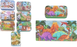 Puzzle 60 piese în cutie de tablă