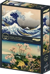 Puzzle Marea cea Mare de la țărmul Kanagawăi și Zona urbană Shinagawa 2×500 piese