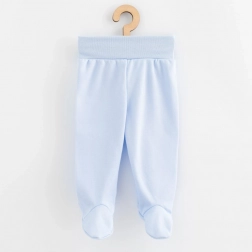 pantalonași cu botoșei pentru bebeluși NEW BABY Classic II albaștri