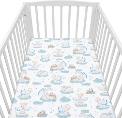 Cearșaf din bumbac pentru pătuț NEW BABY Dragon 120 × 60 cm