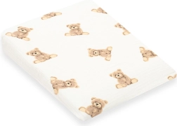 Husă din muselină pentru pernă copil – clin NEW BABY Standard 30×37 cm, motiv ursuleț