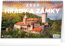 Calendar de birou Castele și Pălaturi 2026
